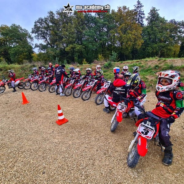 MX-Academy kids' motocross course with cones